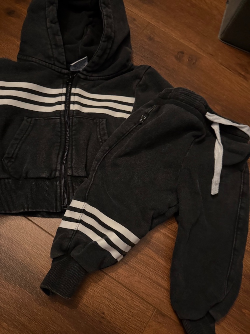 Olive + scout zip up hoodie set